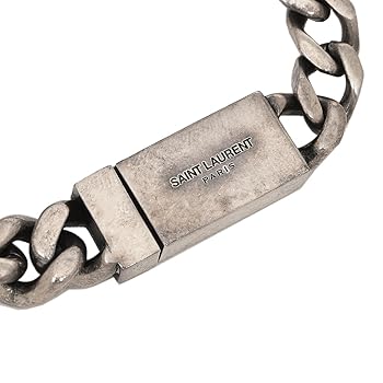サンローラン　saint laurent シルバー ハンマードオープンバングル サンローラン saint laurent シルバー ハンマードオープン